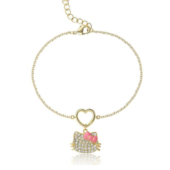 Hello Kitty Pave Crystal Charm Bracelet - Picture 3 of 11